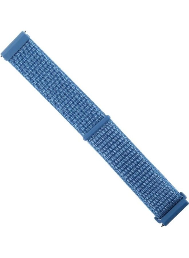 NIBEMINENT Nylon Watchband with Hook And Loop Fastener For Fitbit Versa / 2 Blue - Image 3