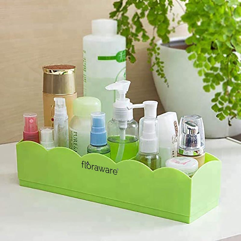 Floraware Plastic Storage Box Drawer Organizer Underwear Innerwear Socks Undergarments Storage Drawer Organiser set 4 Multicolour - Image 2