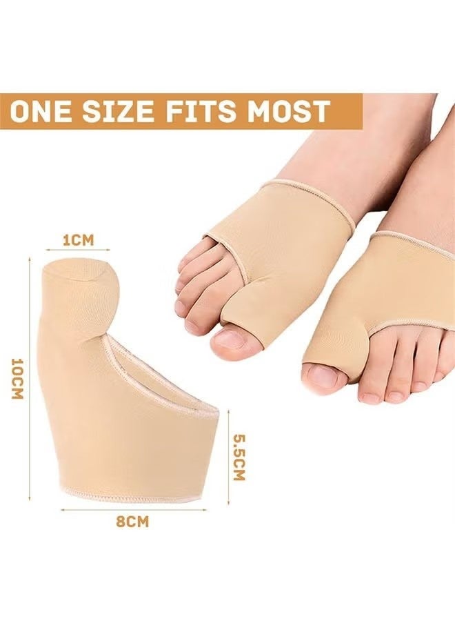 1 Pair Bunion Corrector Relief Sleeve for Women & Men, Big Toe Gel Bunion Corrector Separator Straightener for Day/Night Support, Hallux Valgus Pain Relief, Bunion Socks - Image 2