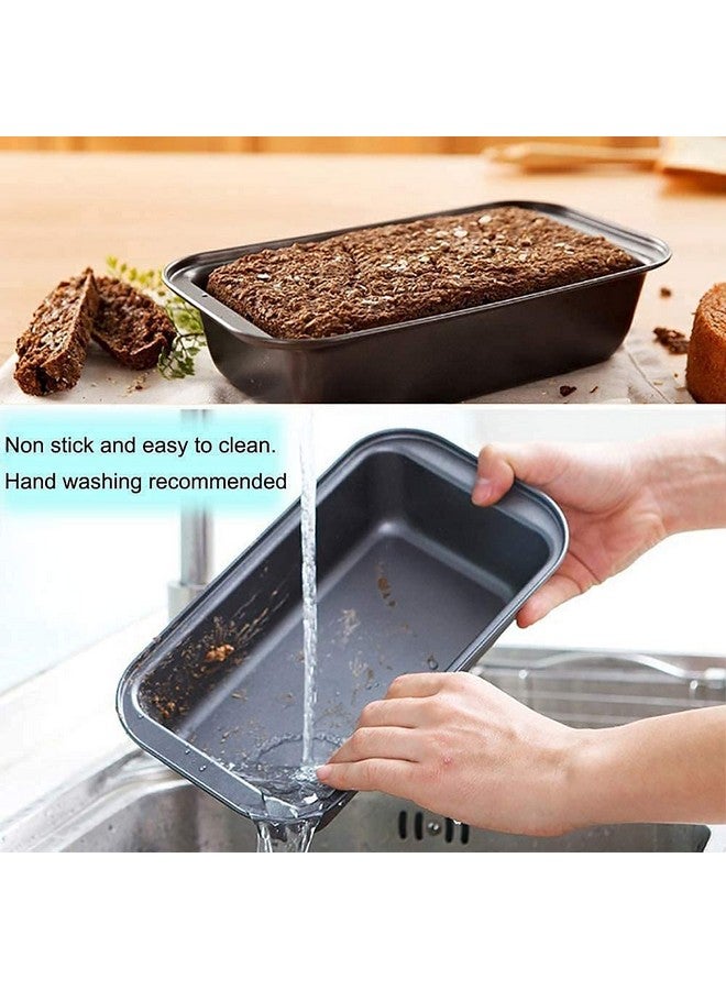 Black Olive Rectangle Shape Cake Mould- Non Stick Carbon Steel Bread Baking Mould Muffin Pan Cupcake Kitchen Bakeware(Black) - Image 2