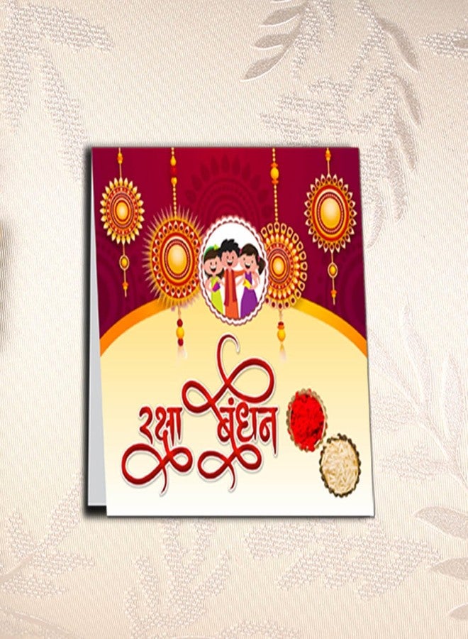 DarkShri المعبود مع الطيور Rakh، Rakhi للأخ مع حسن الحظ، Bhiya Bhabhi Rakhi، مجموعة Rakhi Combo، المعبود مع Rakhi 0005 - Image 4
