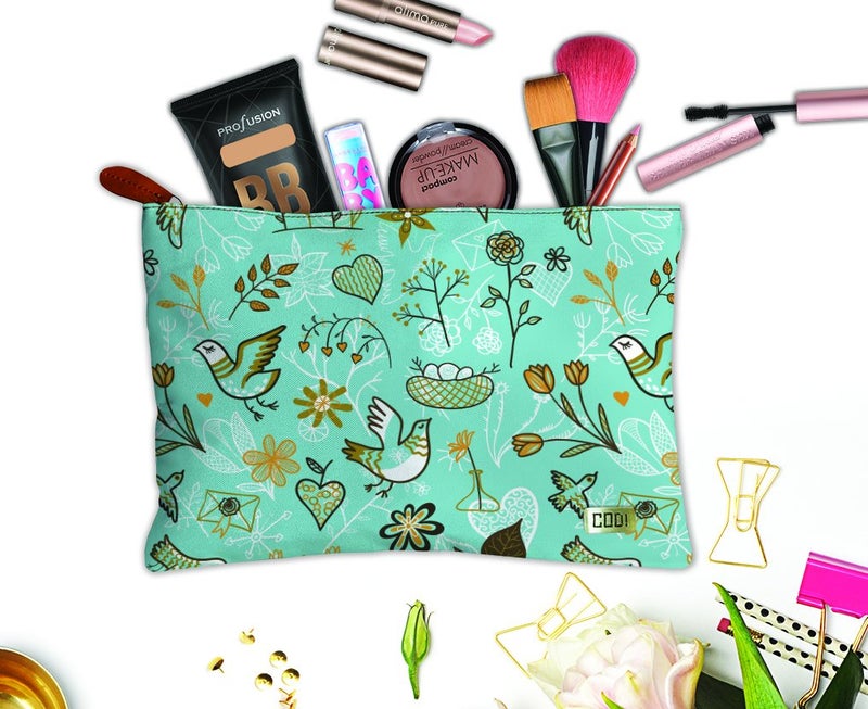 Paper Plane Design Multipurpose Canvas Pouch Bag for Travel Kit Utility Gadgets Makeup Accessories etc. - Image 2
