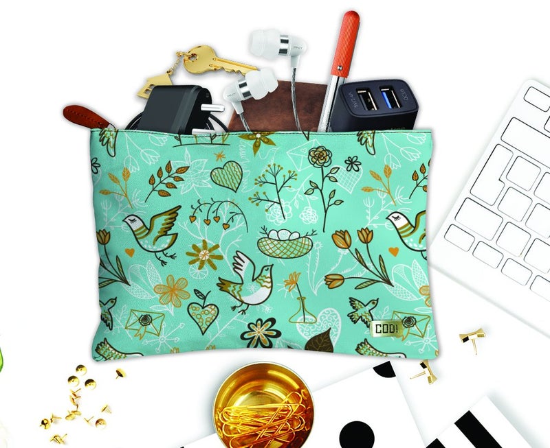 Paper Plane Design Multipurpose Canvas Pouch Bag for Travel Kit Utility Gadgets Makeup Accessories etc. - Image 4