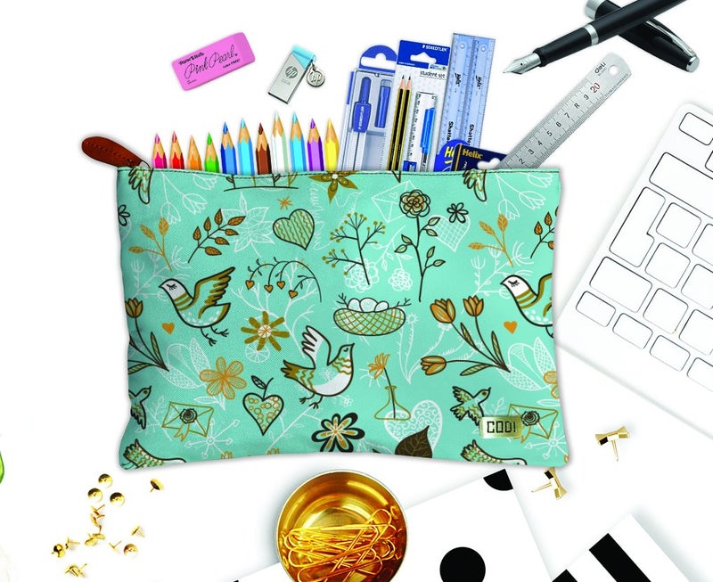 Paper Plane Design Multipurpose Canvas Pouch Bag for Travel Kit Utility Gadgets Makeup Accessories etc. - Image 3