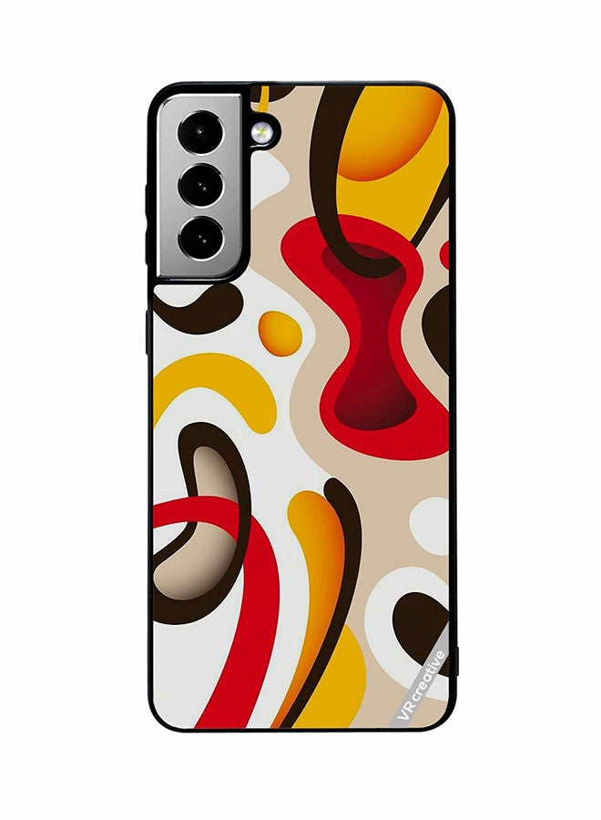 VR CREATIVE Protective Case Cover For Samsung Galaxy S21 FE 5G Colorful Classy Design Design Multicolour - Image 1