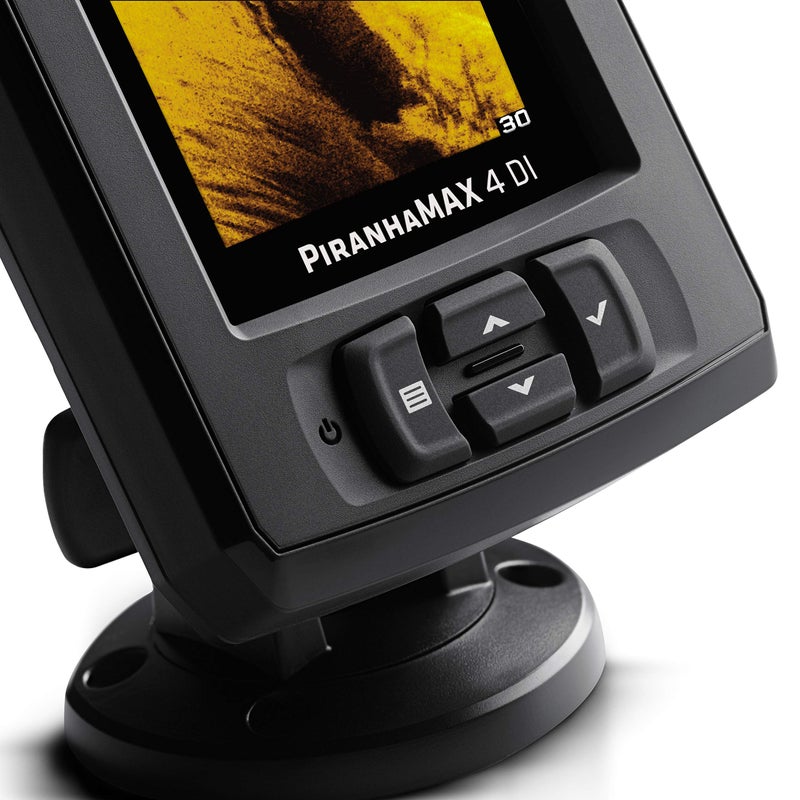 Humminbird هومينبيرد بيرانا ماكس 4 كاشف الأسماك مع جهاز الإرسال، سونار مزدوج الشعاع - Image 2