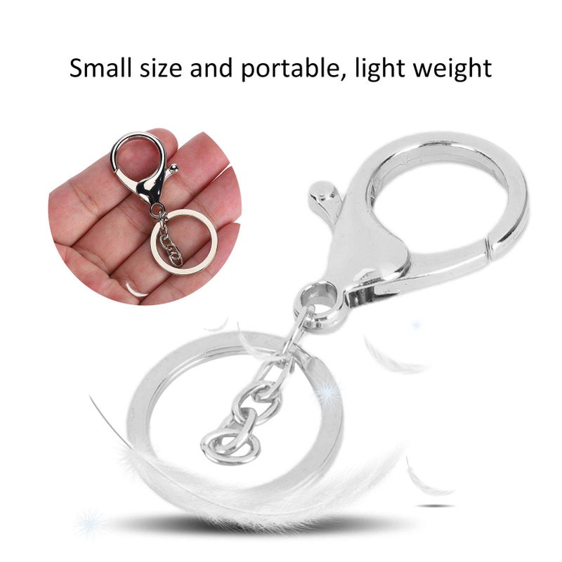 Silver Lobster Claw Clasps 10Pcs Keychain Hooks for Jewelry Making and Crafts - Image 5