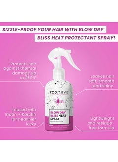 FoxyBae FoxyBae Heat Protectant Spray - Heat Protection Spray for Hair - Thermal Protection for Hair up to 450°F - More Volume, Less Damage - Blow Dry Bliss Heat Spray - Heat Protectant for Hair - 8 Fl Oz  - Image 2