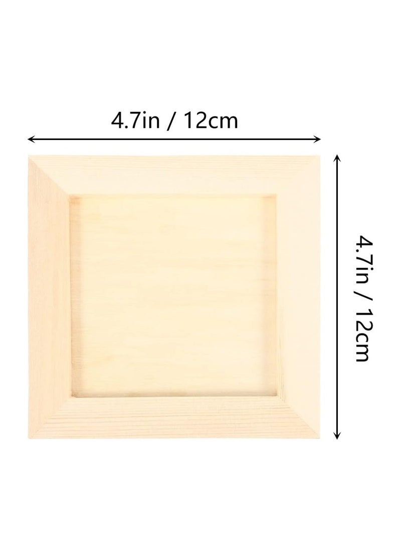 إطارات صور خشبية، أطلق العنان للإبداع مع 6 إطارات صور خشبية غير مكتملة بحجم 4.7x4.7 بوصة للأطفال والبالغين. مثالي للفنون والحرف ومشاريع الرسم اليدوي - pzsku/Z4E3A7CA80310F1BE9095Z/45/_/1706601948/b919558c-269b-4520-92e5-d3fd7a01794c