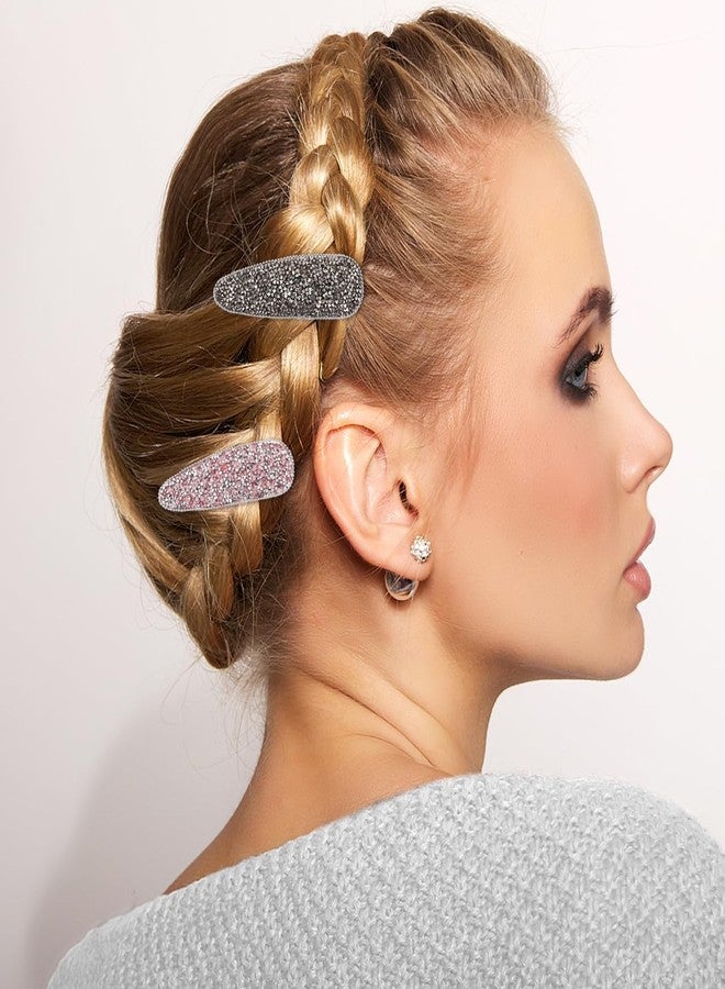 كالوري مشابك شعر مرصعة بأحجار الراين من كالوري، 5 قطع، مشابك شعر لامعة، خفيفة الوزن، إكسسوارات سهلة التركيب لحفلات الزفاف والاستخدام اليومي - Image 5