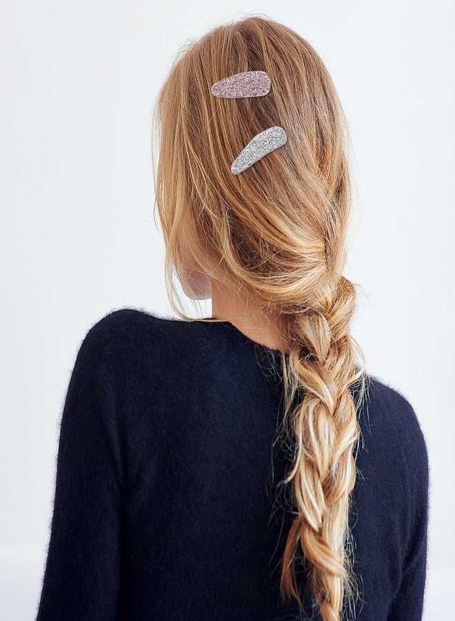 كالوري مشابك شعر مرصعة بأحجار الراين من كالوري، 5 قطع، مشابك شعر لامعة، خفيفة الوزن، إكسسوارات سهلة التركيب لحفلات الزفاف والاستخدام اليومي - Image 4