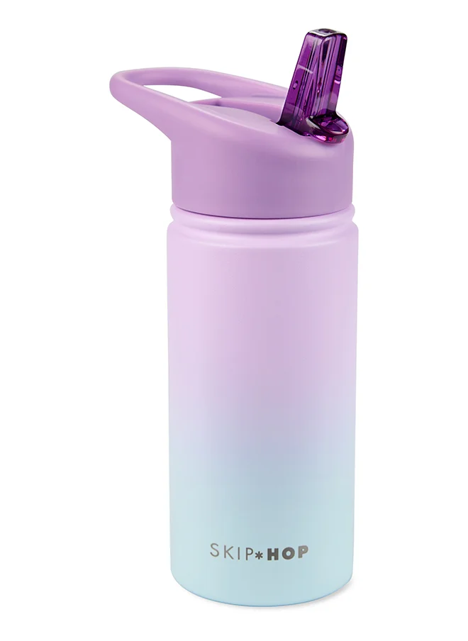 سكيب هوب Wander Stainless Steel Straw Bottle - Sweet Treats Design, Keeps Drinks Cold for 12 Hours