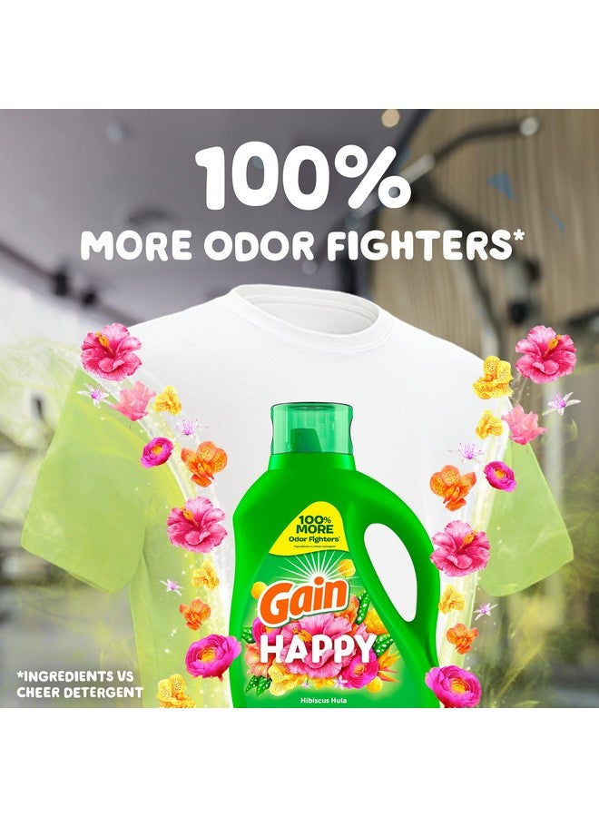 Gain Liquid Laundry Detergent, Happy, HE Compatible, 154 fl oz, 107 Loads - Image 1