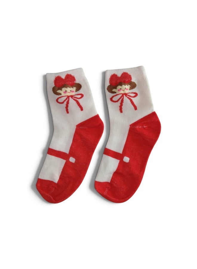 Tropical Girl's (Pack of 3 )Ankle Socks (Assorted) - Image 4