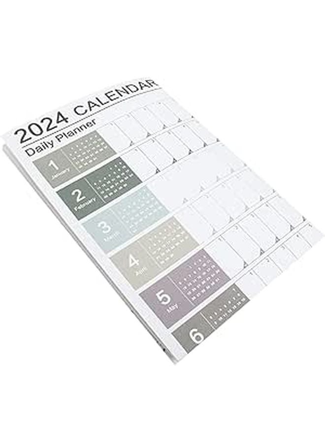 2024 Wall Calendar Multipurpose Planner With Colors For Office Home Schedule Planning - Image 1