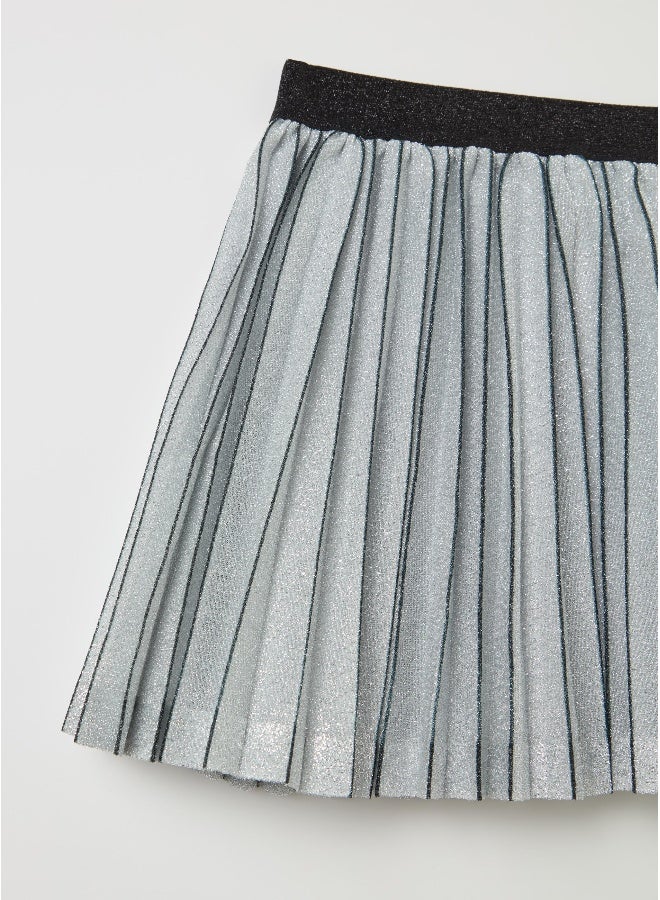 Ovs Short pleated skirt in lurex - Image 4