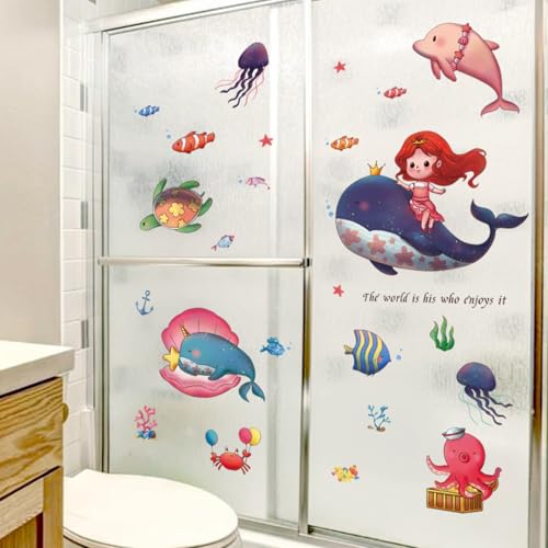 HEUREKA 3D Dolphin Whale Shark Underwater CreatureVinyl Kids Room Nursery Wall Sticker(70 CM X 50 CM) - Image 5