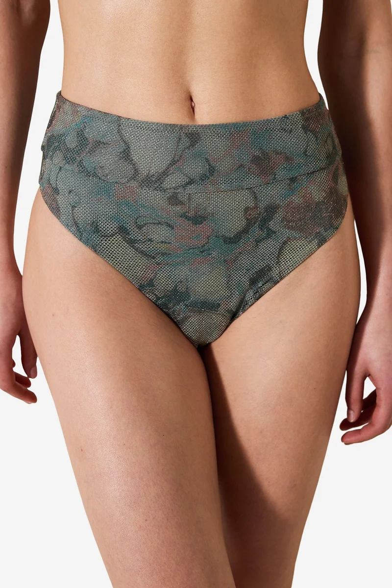 Penti PENTI Estela Vintage High Waist Mesh Detail Bikini Bottom