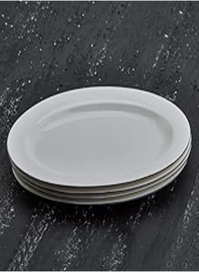 Karaca - Karaca | Elica 30cm Oval Plate Tableware Service Dinnerware Dessert Plates and Bowls Expandable Everyday Special Dinner Summer Party Outdoor Plate Set by Karaca | - Image 1