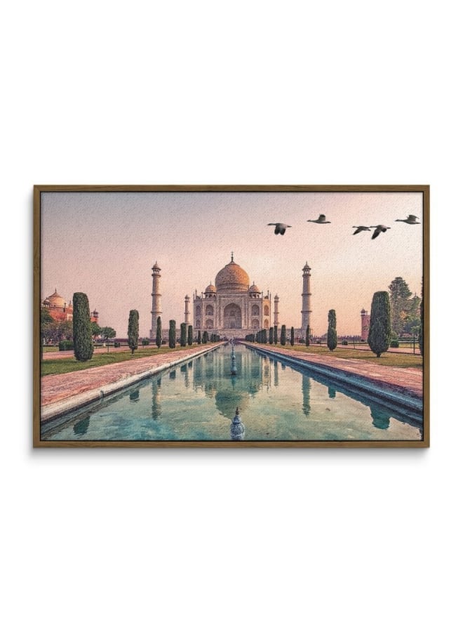 هوم جاليري لوحة فنية جدارية من قماش ضريح تاج محل في أغرا، 120×80 - Image 3