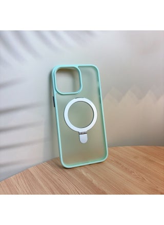 Applicable To For Iphone 16ProMax Mobile Phone Case For Iphone15 Bracket Magnetic Absorption Anti-fall Q1 Frosted Skin Feeling Fulcrum Factory-Color:Fluorescent Green [transparent White]-Applicable Models:For Iphone 13 - pzsku/Z4E3B0A05E4CA6FB97DA7Z/45/1745919178/2bd98400-2dab-4f57-a27c-88369a8808b9