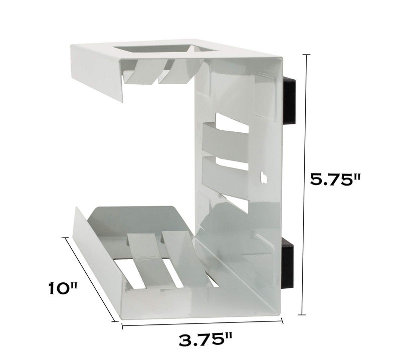 Ehomea2Z Magnetic Glove Dispenser Tissue Holder White Commercial Quality Wall Mount Fridge Office Garage Kitchen Hospital Tool Box (1  White) - Image 5