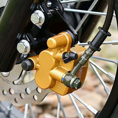 MTATCN Front Disc Brake Master Cylinder Caliper with Brake Pad Assembly Replacement for Chinese 50cc 70cc 90cc 110cc 125cc Dirt Bike Pit Bike - Image 4