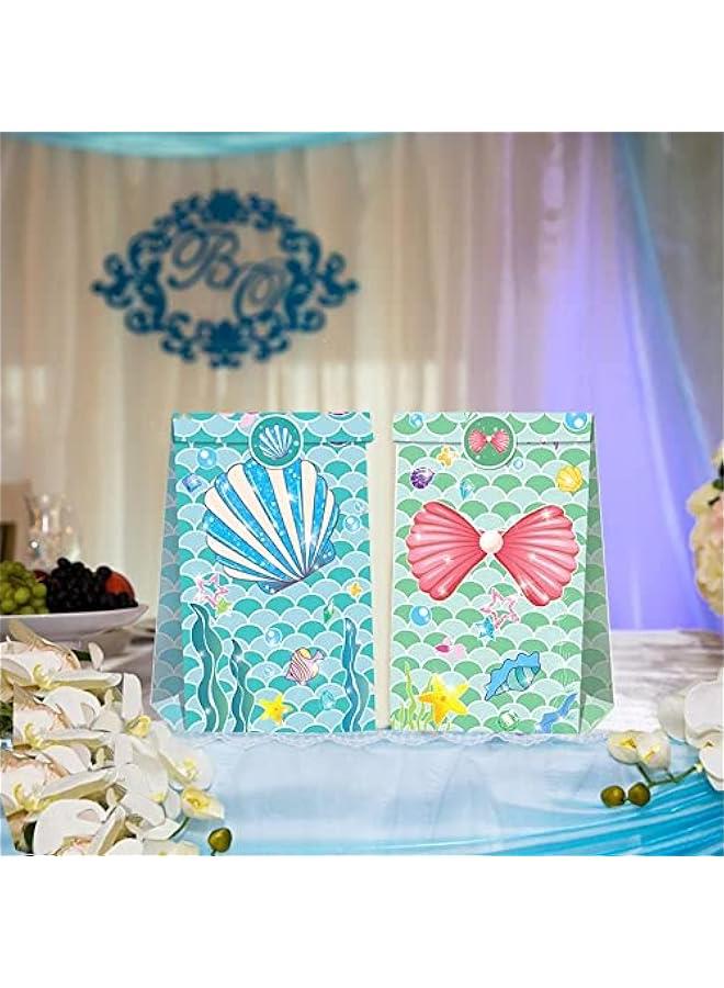 فايلكس أكياس دايا لحفلات حورية  وأعياد الميلاد للأطفال، تصميم حورية ، 24 قطعة - Image 2