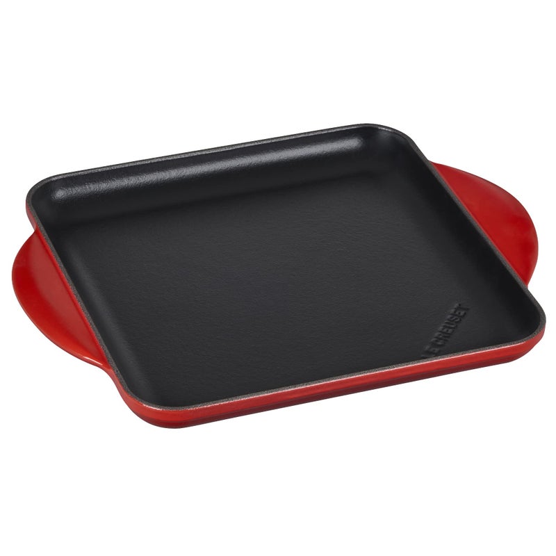 Le Creuset Le Creuset Enamaled Cast Iron Square Griddle 95 Cerise 