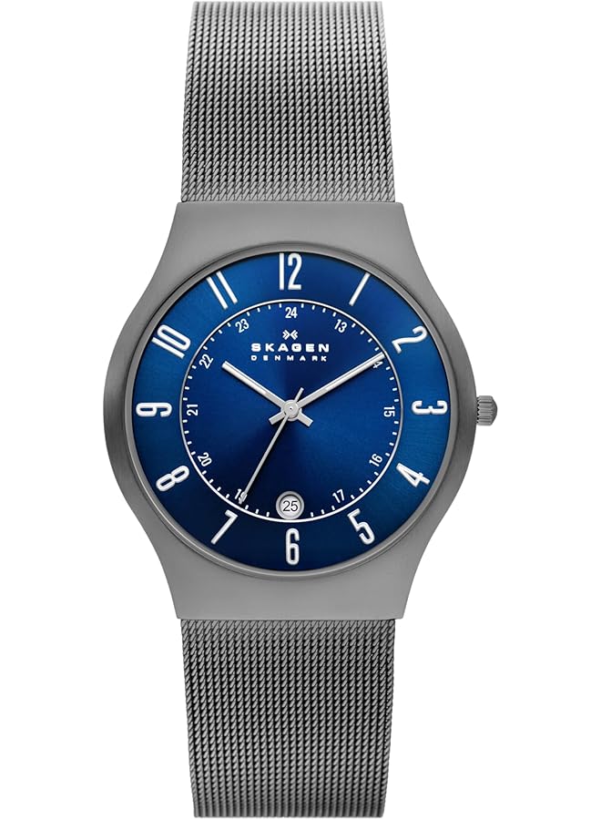 سكاجين ساعة صندبي للرجال بسوار من الفولاذ المقاوم للصدأ أو الجلد - Image 1