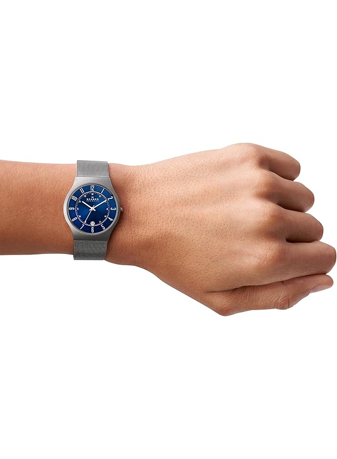 سكاجين ساعة صندبي للرجال بسوار من الفولاذ المقاوم للصدأ أو الجلد - Image 4