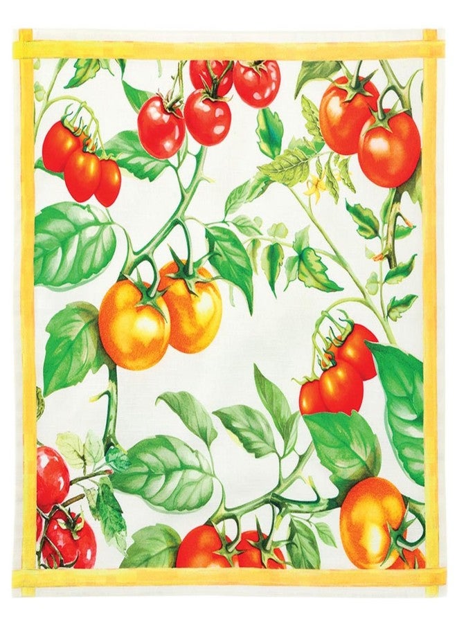 47th & Main Set of 4 100% Cotton Cloth Table Napkins for Dining, 18" Square, Red Tomatoes - Image 1