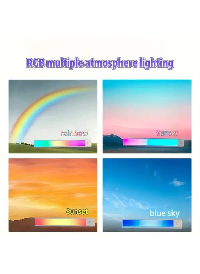 15 75 بوصة شريط ضوء استشعار RGB قابلة لإعادة الشحن عبر USB للمنزل المطبخ خزانة الكتب هدية - Image 1