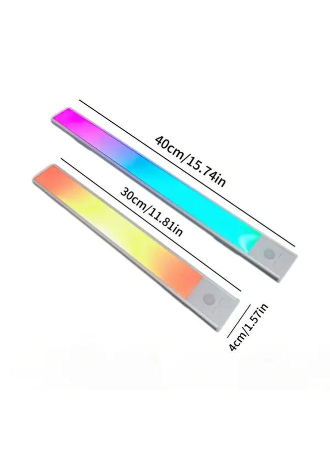15 75 بوصة شريط ضوء استشعار RGB قابلة لإعادة الشحن عبر USB للمنزل المطبخ خزانة الكتب هدية - Image 3