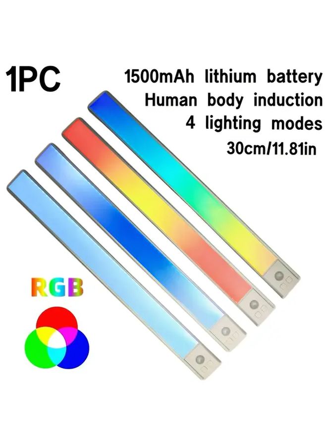 15 75 بوصة شريط ضوء استشعار RGB قابلة لإعادة الشحن عبر USB للمنزل المطبخ خزانة الكتب هدية - Image 4