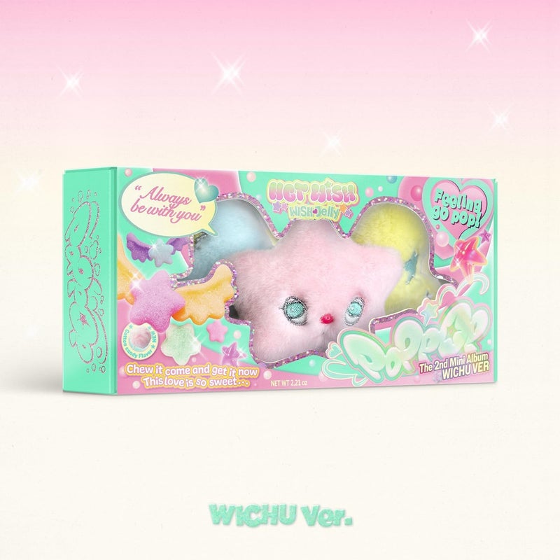 NCT WISH - 2nd Mini Album [Poppop] (WICHU Ver.) Wichu Keyring + Package Box + Photocard + Mini Photobook + NFC CD + Wichu Bag + Seal sticker + 3 Extra Photocards - Image 2