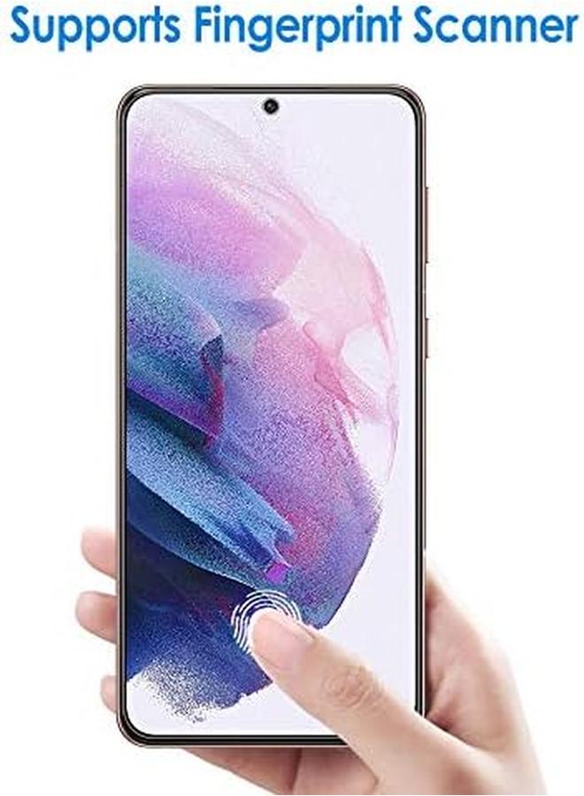 جي تيك واقي شاشة لهاتف سامسونج جالكسي S21+ S21 Plus مقاس 6.7 بوصة، غلاف مرن من مادة TPU عالي الوضوح، عبوتان - Image 3