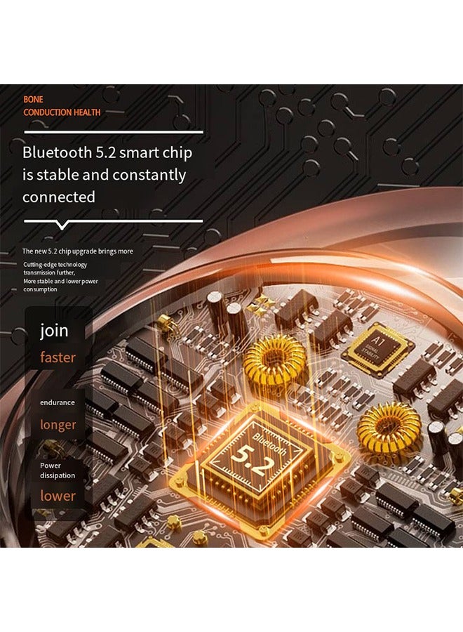 K9 Open-Ear Bluetooth Sport Headphones, Air Conduction Wireless Earphones with Microphones, Driver Enhanced Bass, 2-Mic Clear Calls, IPX5 Sweatproof Waterproof for Running, Workouts, Gym, Hiking, Cycling - Image 3