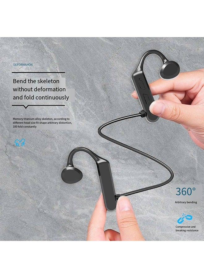 K9 Open-Ear Bluetooth Sport Headphones, Air Conduction Wireless Earphones with Microphones, Driver Enhanced Bass, 2-Mic Clear Calls, IPX5 Sweatproof Waterproof for Running, Workouts, Gym, Hiking, Cycling - Image 4