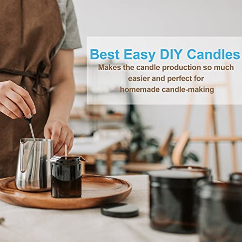DINGPAI 100pcs Cotton Candle Wicks, 6 inches Low Smoke Pre-Waxed Wicks for Candle Making, DIY - Image 5