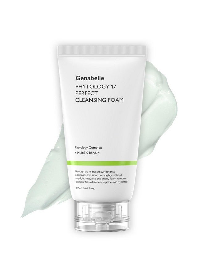 Genabelle Phytology 17 Perfect Cleansing Foam - Skin-Soothing Gentle Coconut-Derived Cleanser, Luxurious Rich Foam for Deep Cleansing, Pore Cleansing & Soothing Sensitive Skin - Image 1
