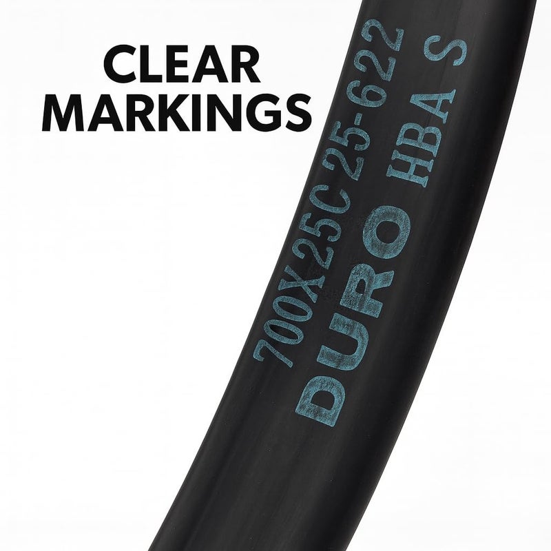 DURO 28 Inch (700x25C) Presta Valve 80mm Bicycle Inner Tube – Heavy Duty Premium Butyl Rubber Bike Tire Tube for Road Bikes, Wheelchairs, Scooters & Trolleys – Puncture Resistant & Durable - Image 5