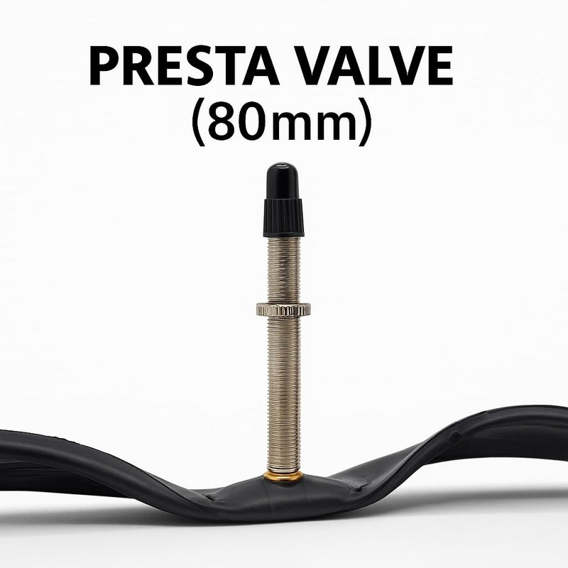 DURO 28 Inch (700x25C) Presta Valve 80mm Bicycle Inner Tube – Heavy Duty Premium Butyl Rubber Bike Tire Tube for Road Bikes, Wheelchairs, Scooters & Trolleys – Puncture Resistant & Durable - Image 4