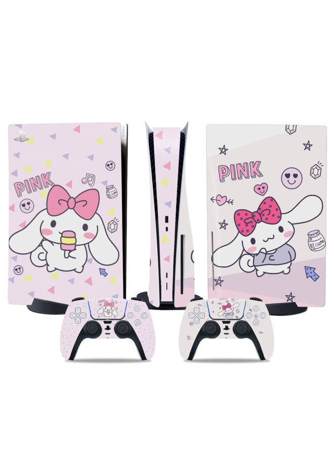 Loquat PS5 Host Sticker Ps5 Optical Drive Digital Version Lightweight Handle Protective Film Cartoon Cartoon Pain Sticker Frosted Skins-Color:TN-DiskPS5-7981 - Image 1