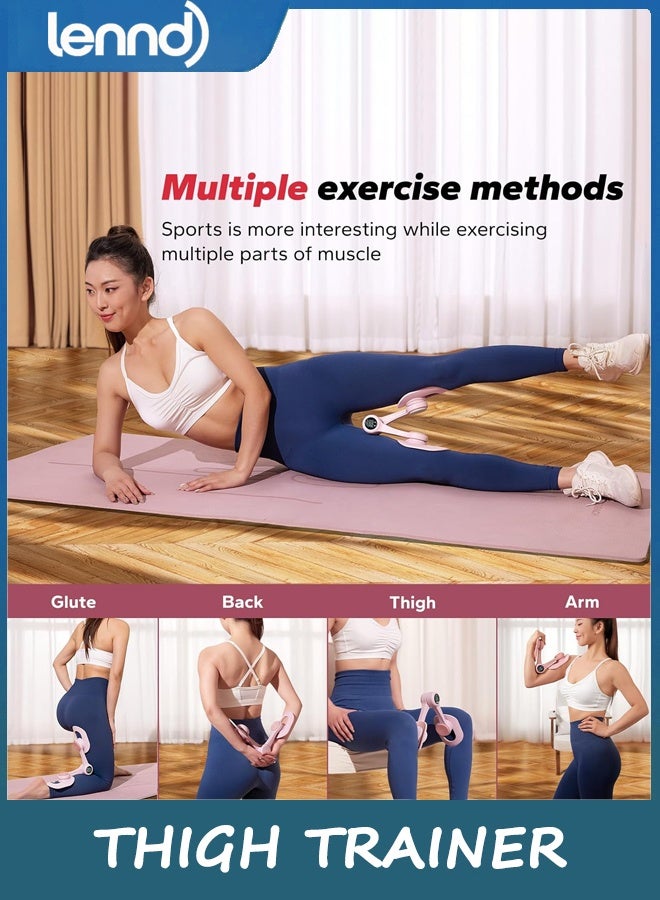 LENND Thigh Trainer, Pelvic Floor Exercise Devices with Display Counter, Inner Thigh Exerciser for Women, Home Fitness Equipment for Hip/Leg/Butt - Image 2