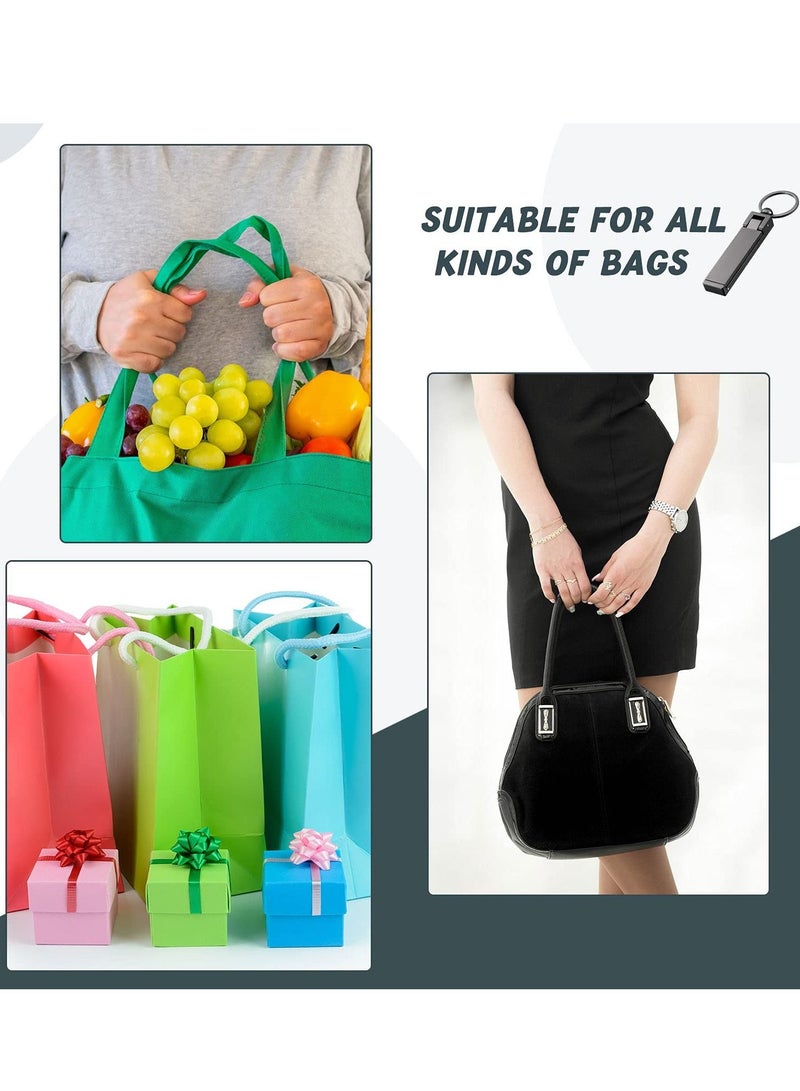 واي آند دي 3 Pieces Instant Bag Hook Hanger Collection, Purse Handbag Holder Set Mobile Phone Foldable Stylish Swivel for Table Desk, Storage, Elastic Cap Clips Hat (Black)  - Image 3