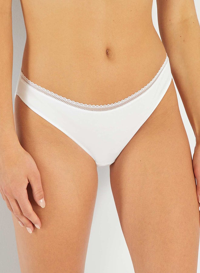 Kiabi Cotton briefs with lace trim - Image 2