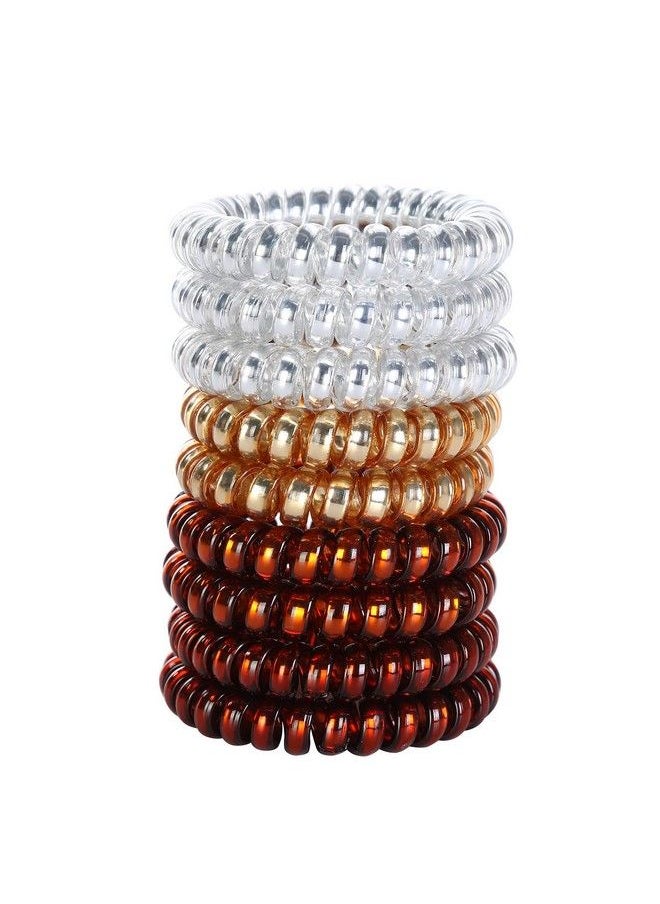 HAIMEIKANG Spiral Hair Ties No Creaseelastic Coil Hair Tiesphone Cord Hair Ties Hair Accessories For Women Girls (Multicolor19 Pcs)  - Image 3