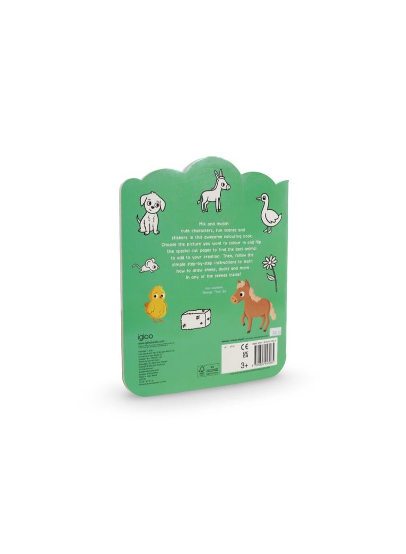 Igloo Books "Learn How to Draw Farm Animals" Board Book - Image 3