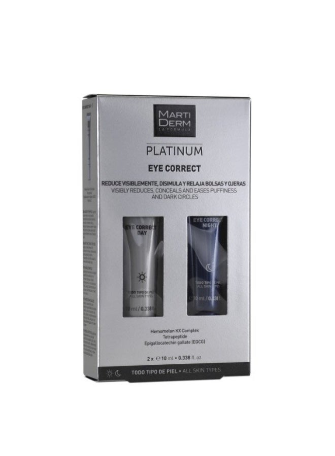 مارتيديرم مجموعة مارتيديرم بلاتينيوم للعناية الليلية والنهارية للعينين، 2 × 10 مل - Image 1